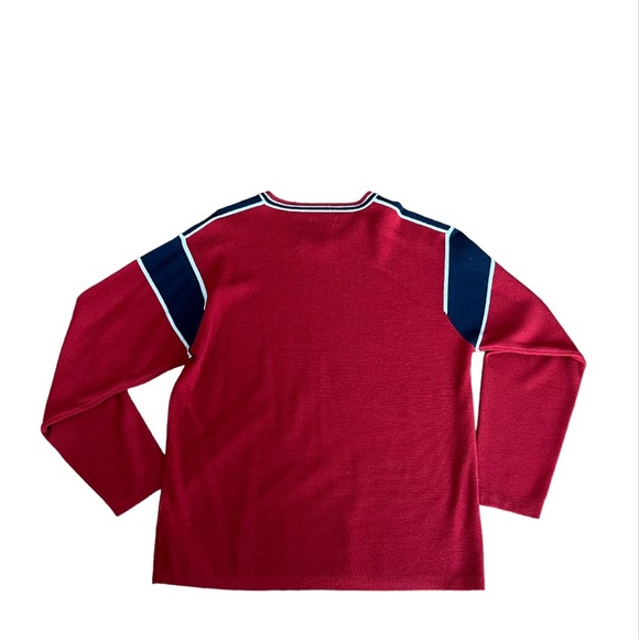 Men’s UnionBay brick red v neck sweater. Size XL - Picture 2 of 4